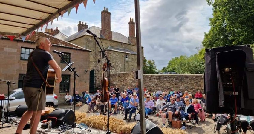 Tony Bengtsson Band + The Often Herd at the Fallodon Hall Stableyard Festival near Embleton NE66 3HF
