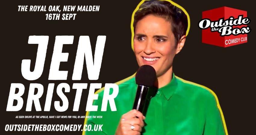 JEN BRISTER AT OUTSIDE THE BOX COMEDY CLUB, NEW MALDEN 