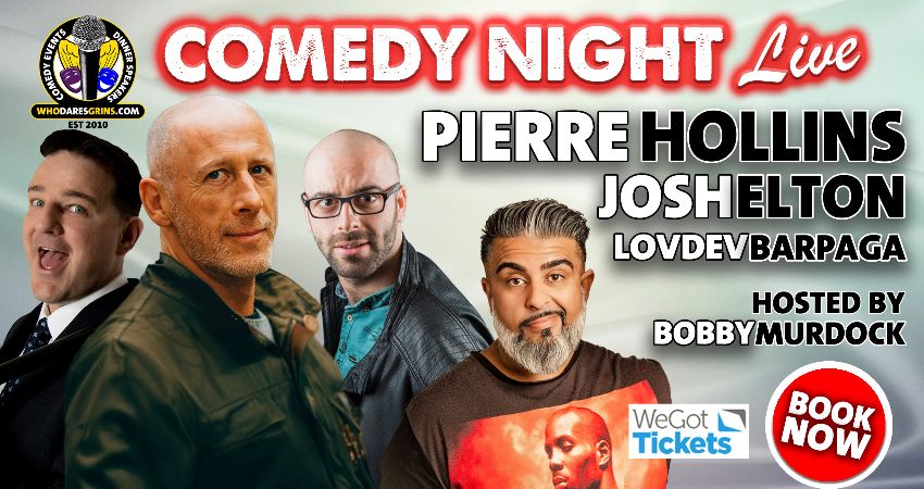 COMEDY NIGHT LIVE WITH HEADLINER PIERRE HOLLINS 