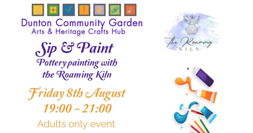 SIP & PAINT AT THE DUNTON GARDEN 