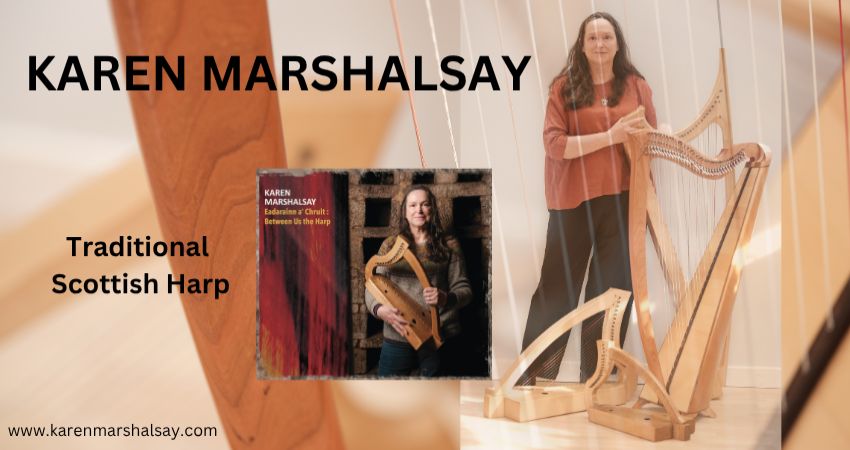 3 Scottish Harps Solo concert by Karen Marshalsay