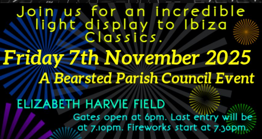 BEARSTED PARISH COUNCIL'S 'FIREWORKS EXTRAVAGANZA' 2025