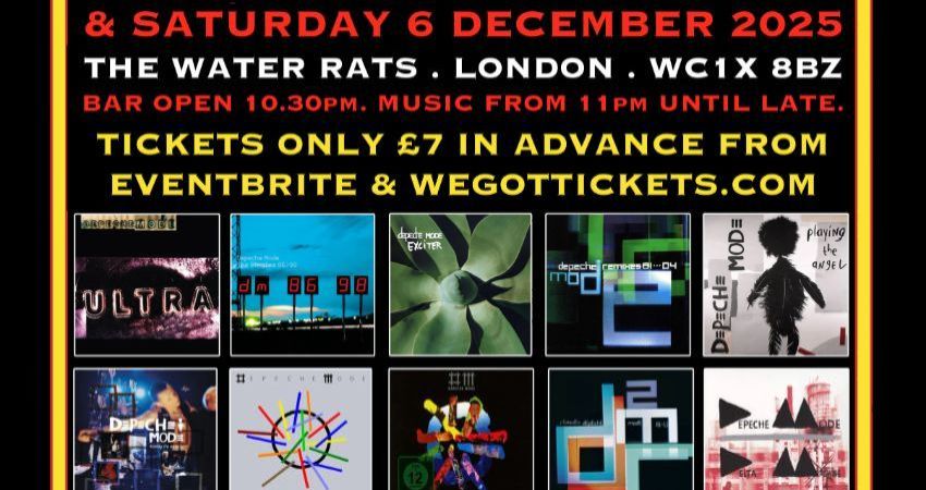 DEPECHE MODE FAN XMAS PARTY @ THE WATER RATS, KINGS CROSS LONDON