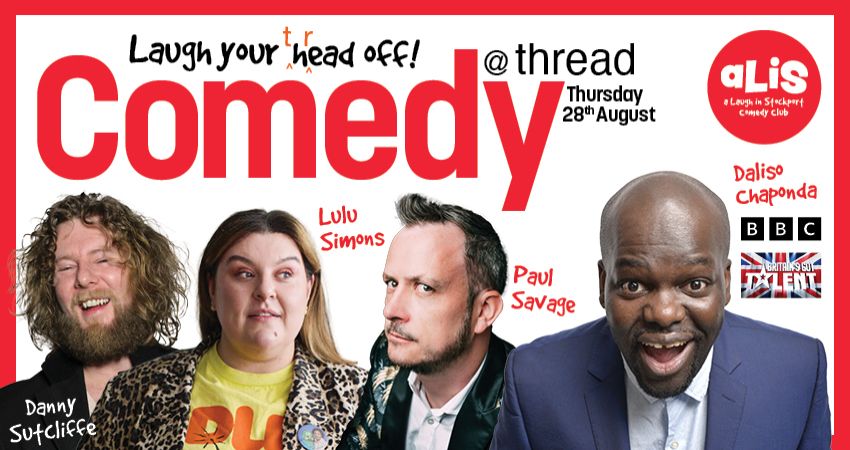 A Laugh In Stockport Comedy Club | Thurs 28 August 