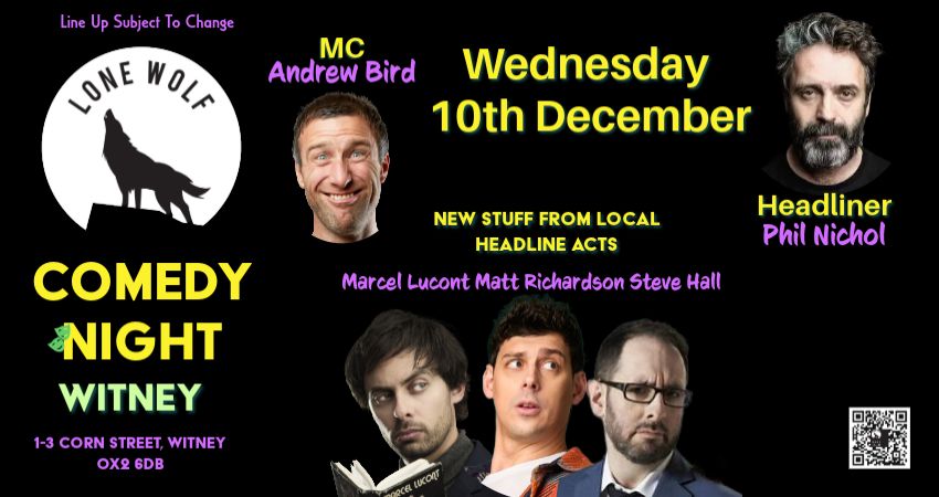 LONE WOLF COMEDY CLUB in WITNEY 