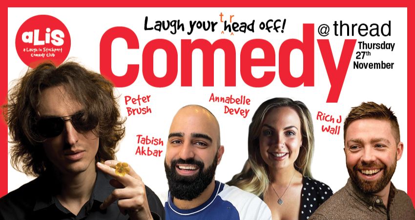 A Laugh In Stockport Comedy Club | Thurs 27 Nov 