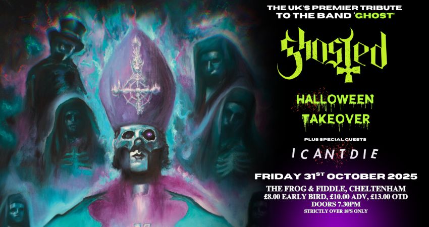 HALLOWEEN TAKEOVER! FT. GHOSTED - THE UK'S PREMIER TRIBUTE TO THE BAND 'GHOST' // ICANTDIE 