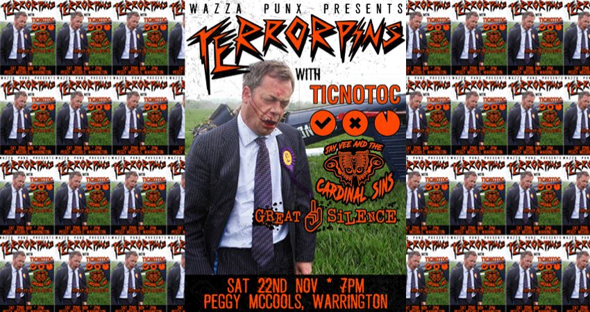 TERRORPINS/// TICNOTOC/// JAY VEE & THE CARDINAL SINS/// GREAT SILENCE 