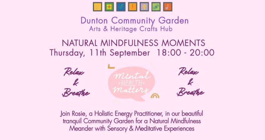 An Evening of Natural Mindfulness Moments - with Rosie