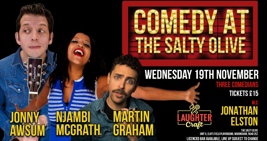 Comedy at the Salty Olive Wokingham