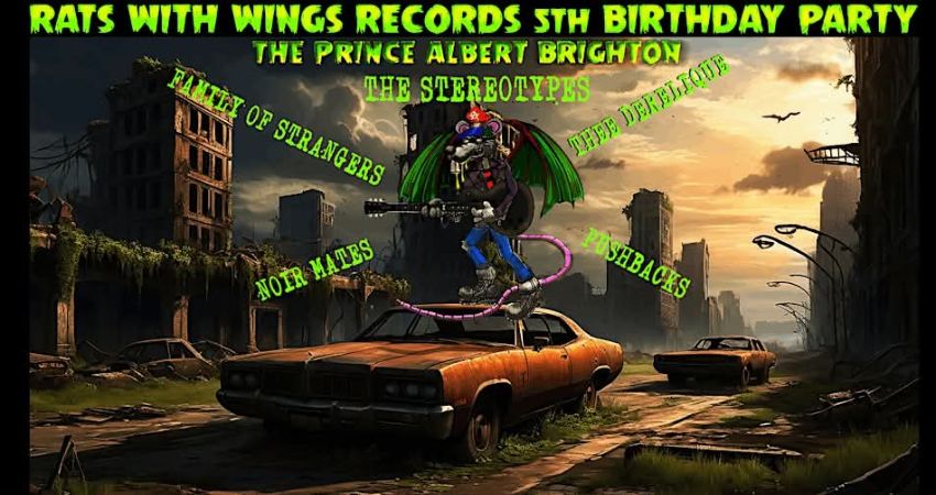 Rats with wings records 5th Birthday party October 5th 2 till 5