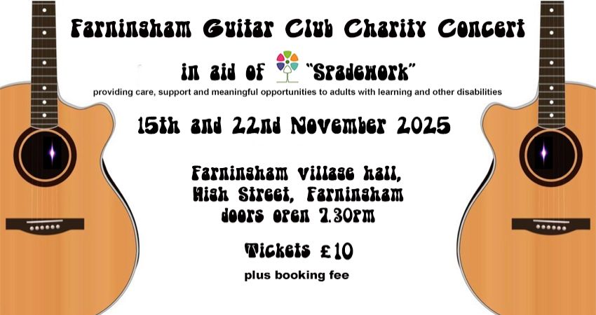 Farningham Guitar Club Concert Farningham Village Hall Sat 22nd Nov, 2025 