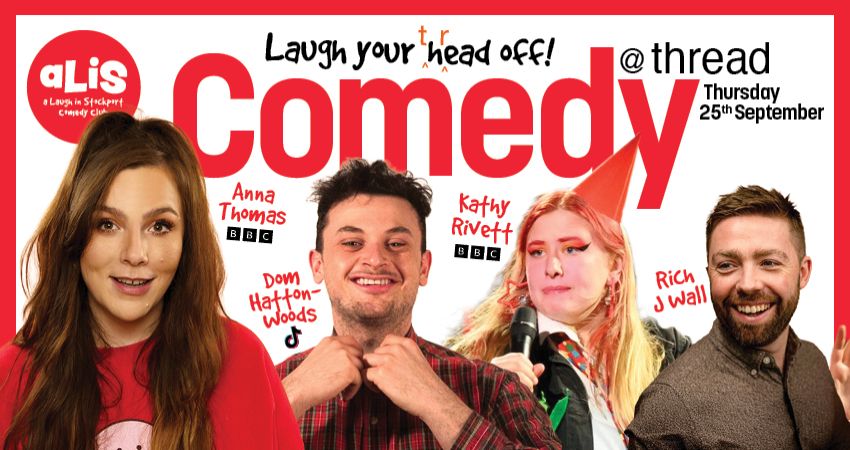 A Laugh In Stockport Comedy Club | Thurs 25th September 