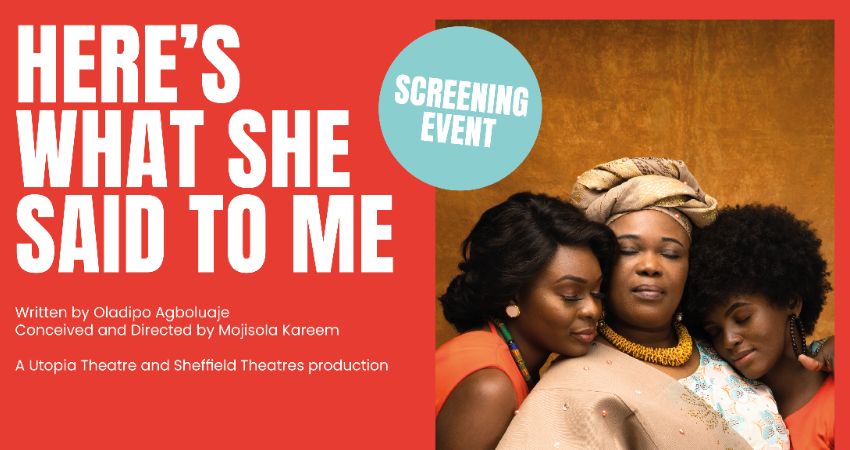 HERE'S WHAT SHE SAID TO ME: Screening at Utopia Theatre 