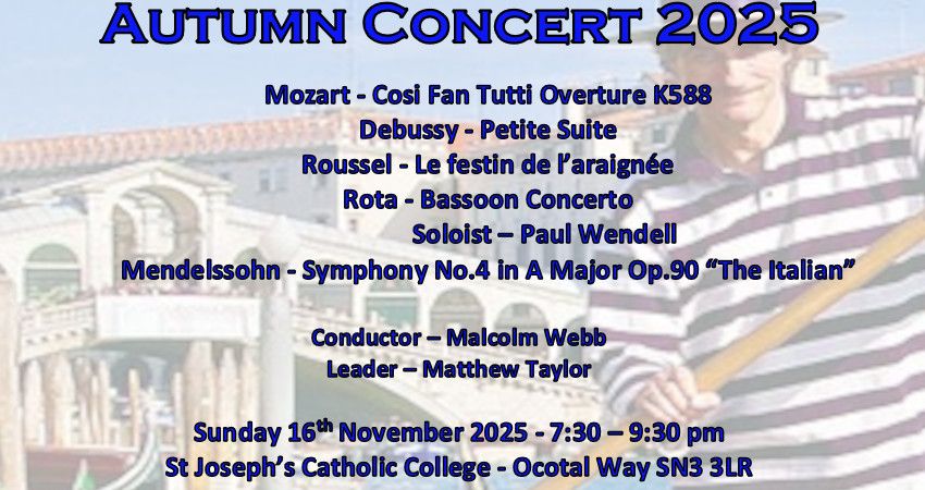 Swindon Symphony Orchestra Autumn Concert 2025