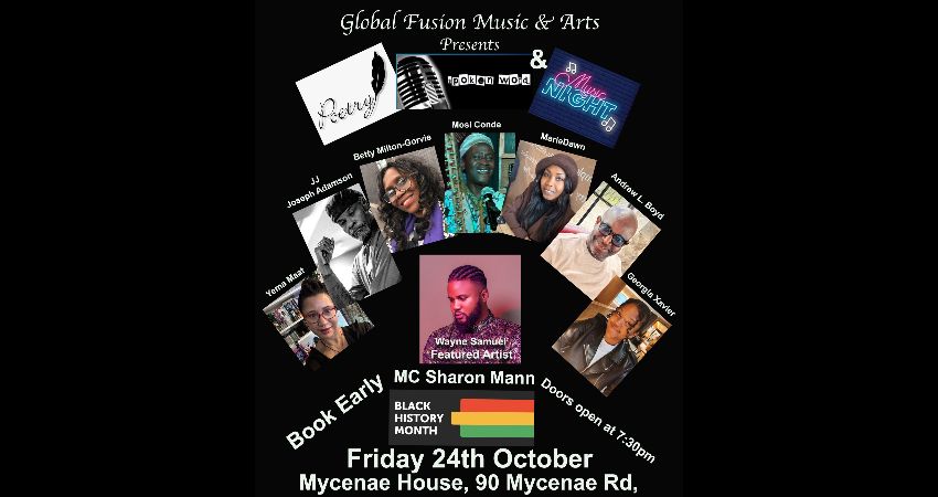 GFMA Black History Month - Poetry - Spoken Word and Music Night