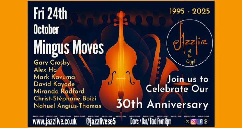 Jazzlive turns 30. Join us to Celebrate. 