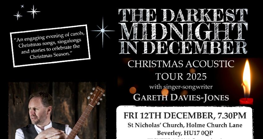 Gareth Davies-Jones Christmas Acoustic Tour 2025 