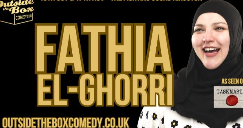FATHIA EL-GHORRI at Outside the Box Comedy Club, Kingston 