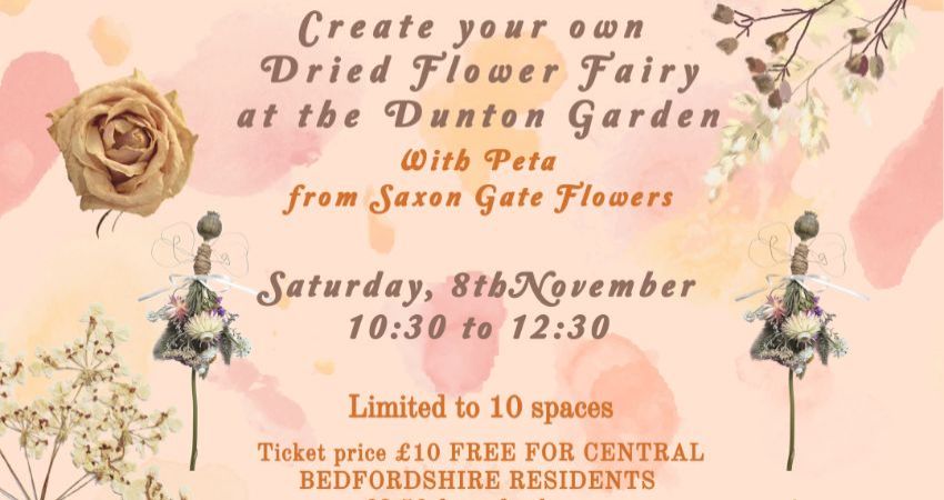 Create your own Dried Flower Fairy