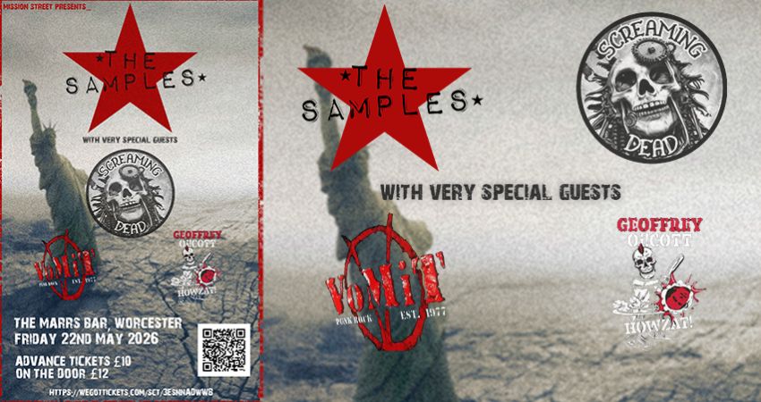 The Samples + Screaming Dead + Vomit + Geoffrey Oicott - Live in Worcester 