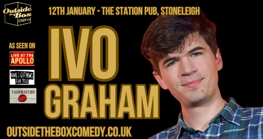 IVO GRAHAM at Outside the Box Comedy Club at the Station Pub, Stoneleigh 
