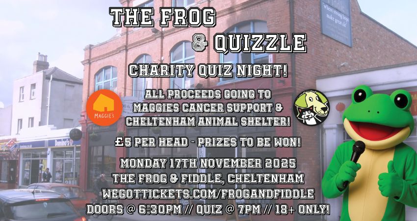 THE FROG & QUIZZLE - CHARITY QUIZ! 