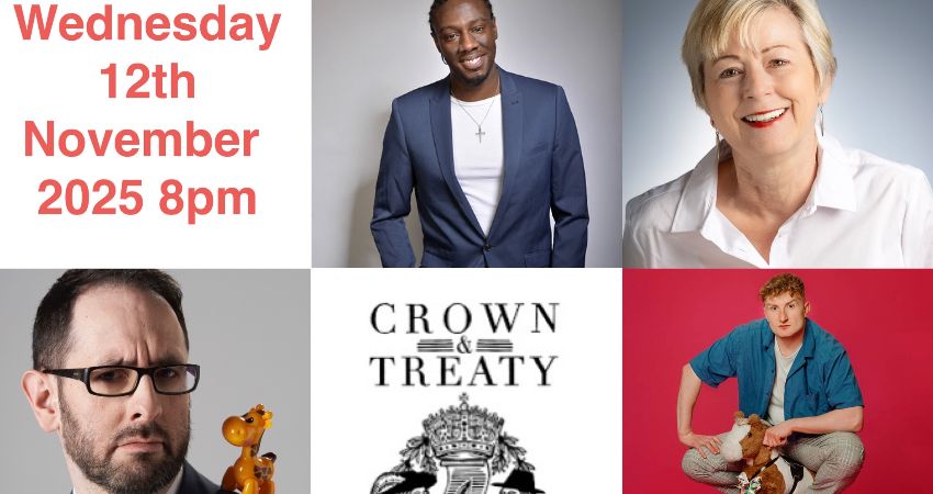 Comedy @ The Crown & Treaty Uxbridge  Line-Up :  TICKET Includes a Free Drink