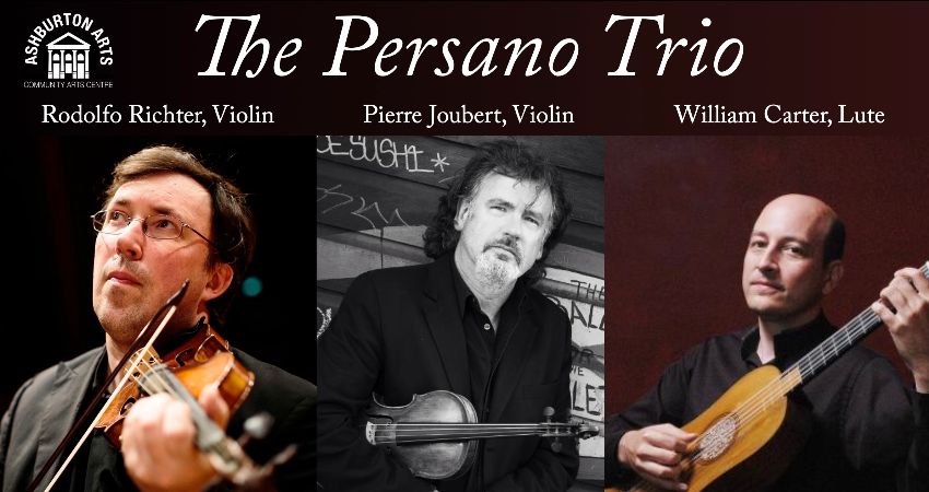 The Persano Trio: Rodolfo Richter and Pierre Joubert, violins with William Carter, Lute 