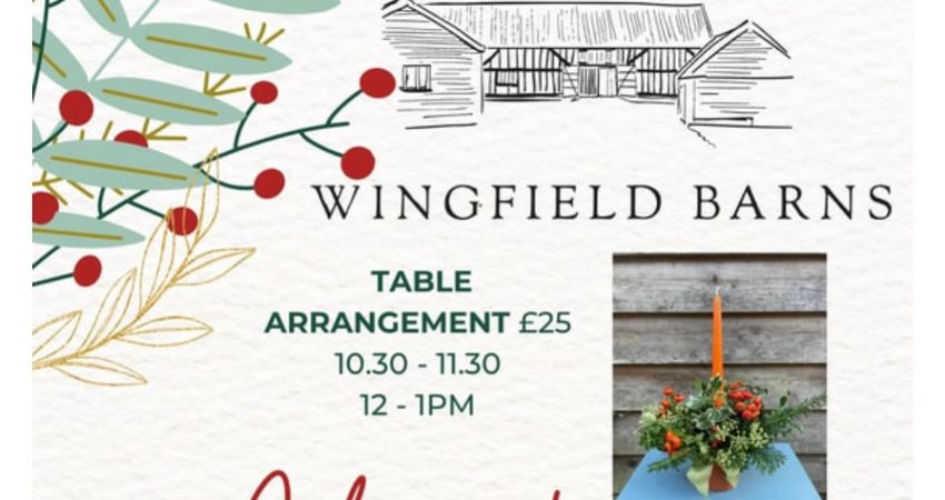 Christmas Market Terracotta Table Arrangement Workshop 