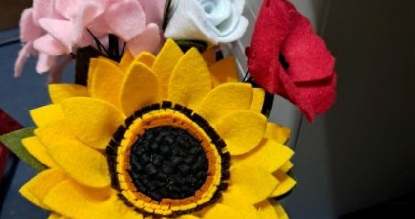 Bouquet in a day - felt workshop 