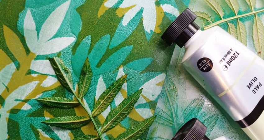 Learn to use your jelliplate- Nature inspired Gelliplate printing 