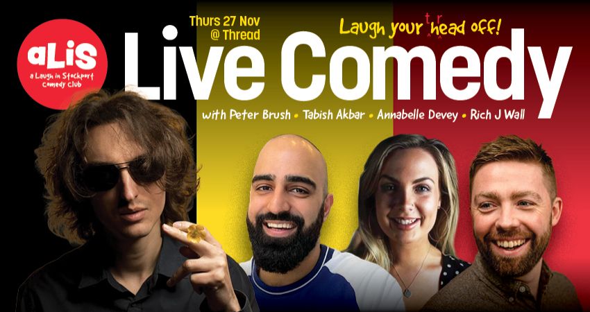 A Laugh In Stockport Comedy Club | Thurs 27 Nov 