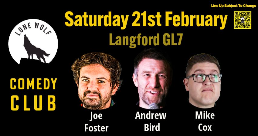 LONE WOLF COMEDY in LANGFORD GL7 