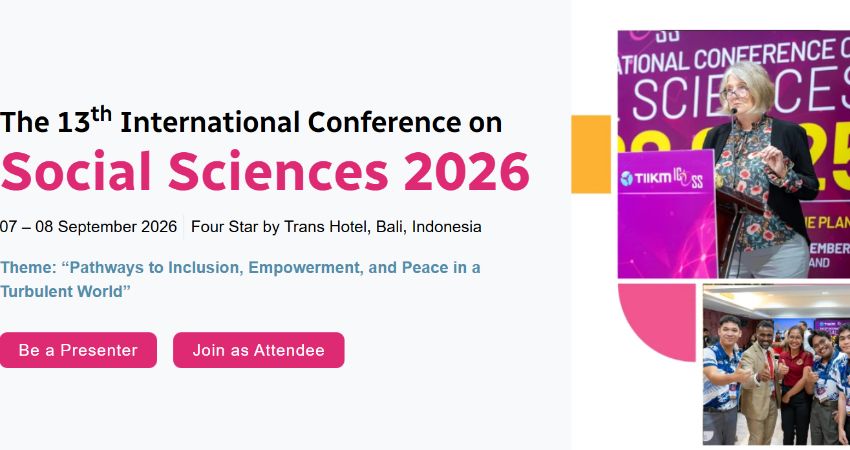 The 13th International Conference on Social Sciences 2026 (ICOSS  2026) 