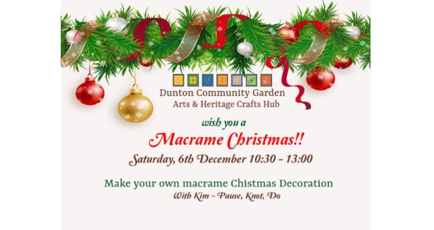 Come & Make Macrame Christmas Decorations