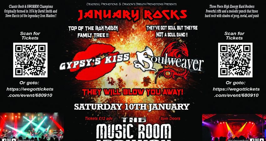 GYPSY'S KISS + SOULWEAVER - LIVE AT THE MUSIC ROOM - IPSWICH 