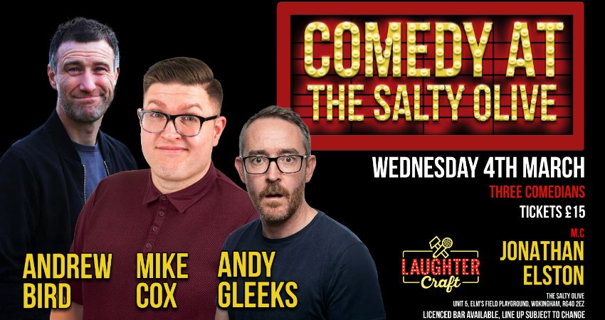 Comedy at the Salty Olive Wokingham 