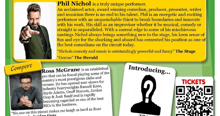 Out of Bounds Comedy Club Sevenoaks with Phil Nichol + much more 