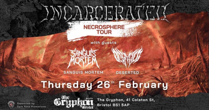 Necrosphere Tour England 2026