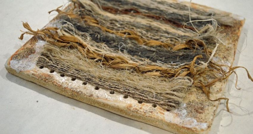 2-Day Flax Fiber and weaving workshop on your handmade ceramic frame 