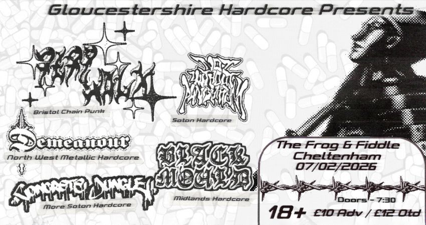GLHC PRESENTS... PERP WALK // NOT WITHOUT PUNISHMENT // DEMEANOUR // CONCRETE JUNGLE // BLACK MOULD 
