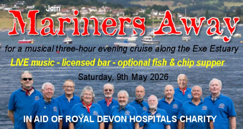 Mariners Away Charity Evening Cruise – Exe Estuary