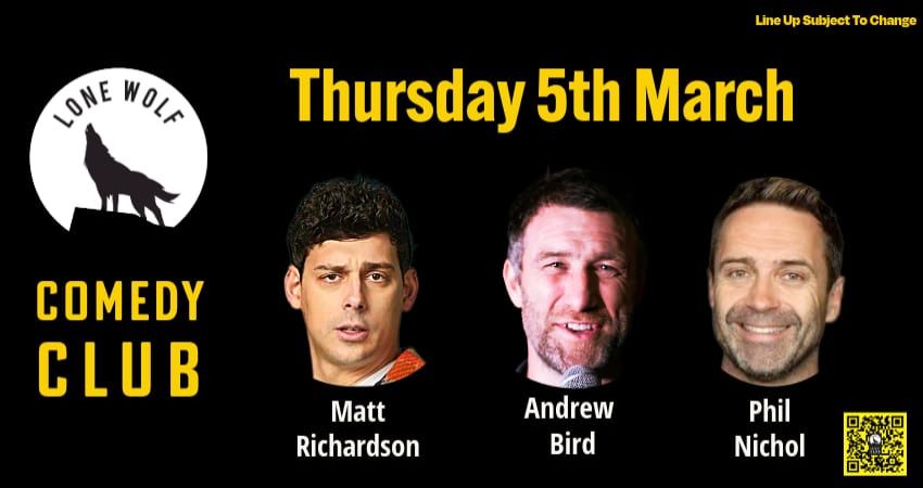 LONE WOLF COMEDY CLUB - LONG BUCKBY