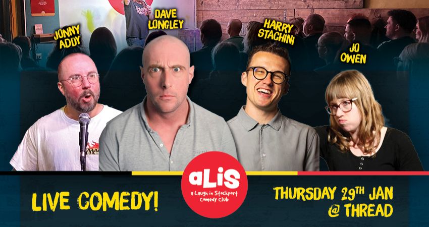 A Laugh In Stockport Comedy Club – Thurs 29 January 