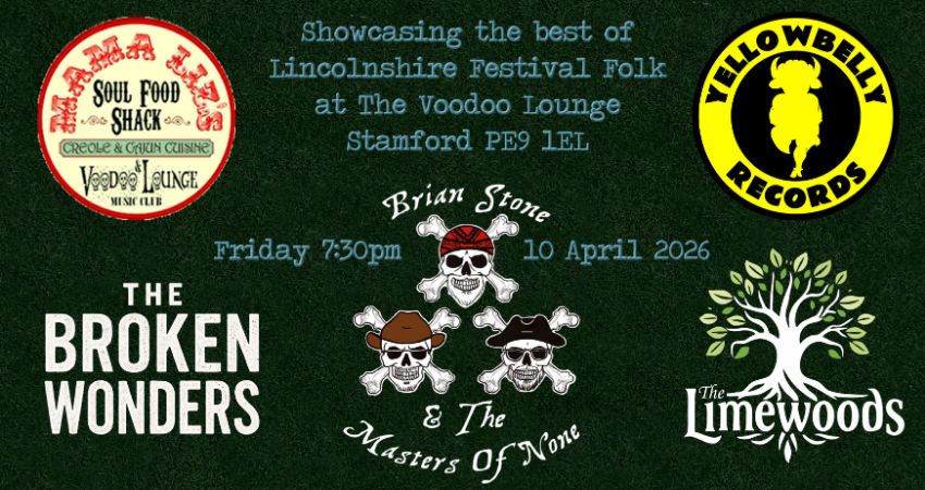 Masters Of None, Broken Wonders & The Limewoods, Voodoo Lounge Stamford