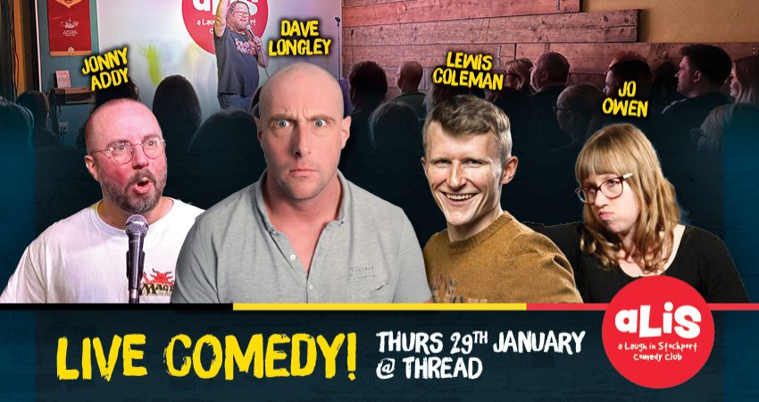 A Laugh In Stockport Comedy Club – Thurs 29 January 