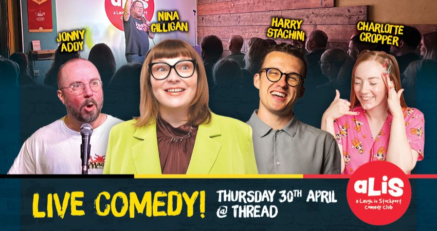 A Laugh In Stockport Comedy Club – Thurs 30 April 