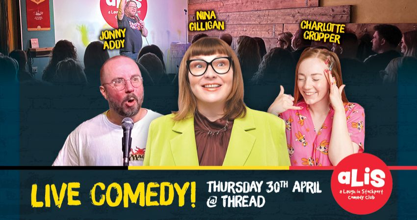 A Laugh In Stockport Comedy Club – Thurs 30 April 
