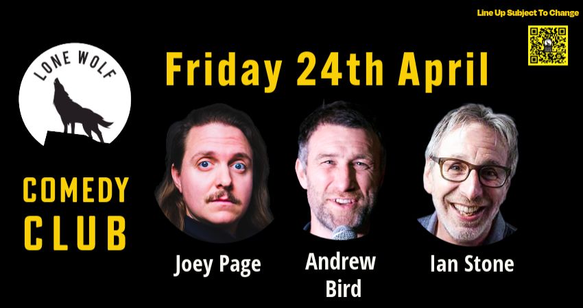 LONE WOLF COMEDY in The Garden Tipi 